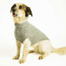 Ručně pletený svetr jednobarevný